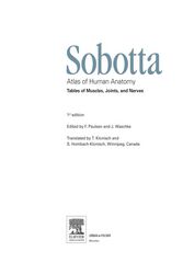 Sobotta Tables of Muscles, Joints and Nerves